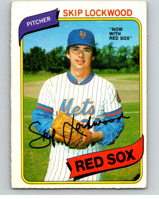 1980 O-Pee-Chee #295 Skip Lockwood  Boston Red Sox/Mets  V79724 Image 1