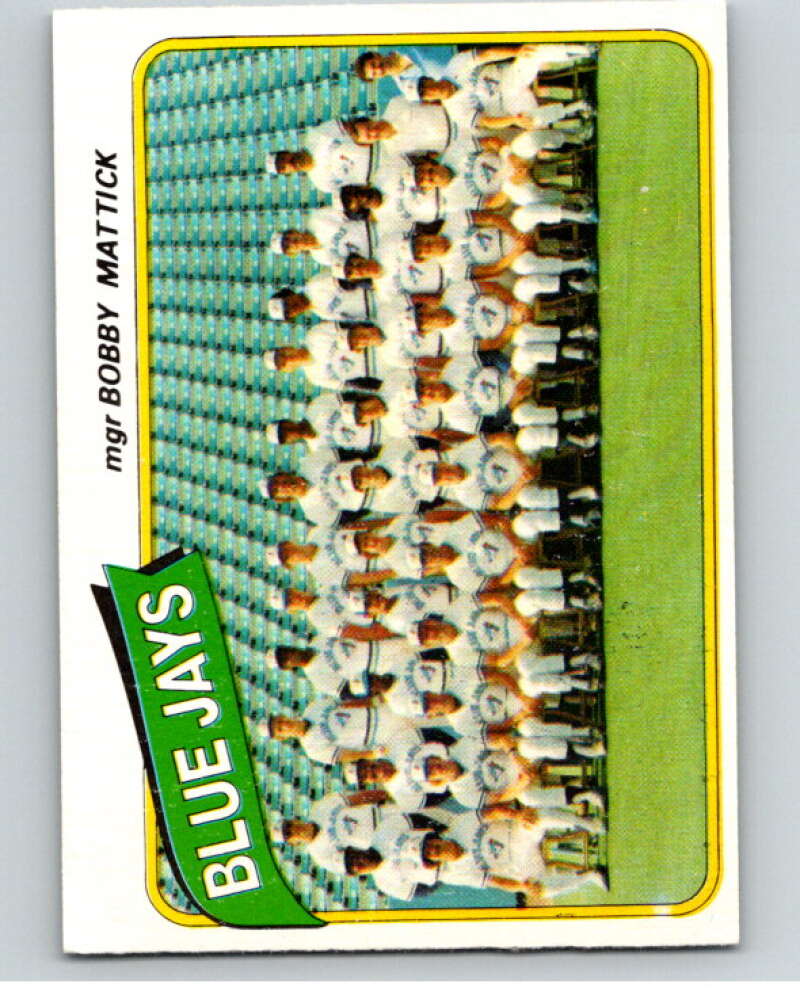 1980 O-Pee-Chee #300 Blue Jays Checklist  Toronto Blue Jays  V79732 Image 1