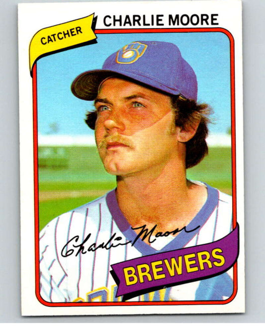 1980 O-Pee-Chee #302 Charlie Moore  Milwaukee Brewers  V79735 Image 1