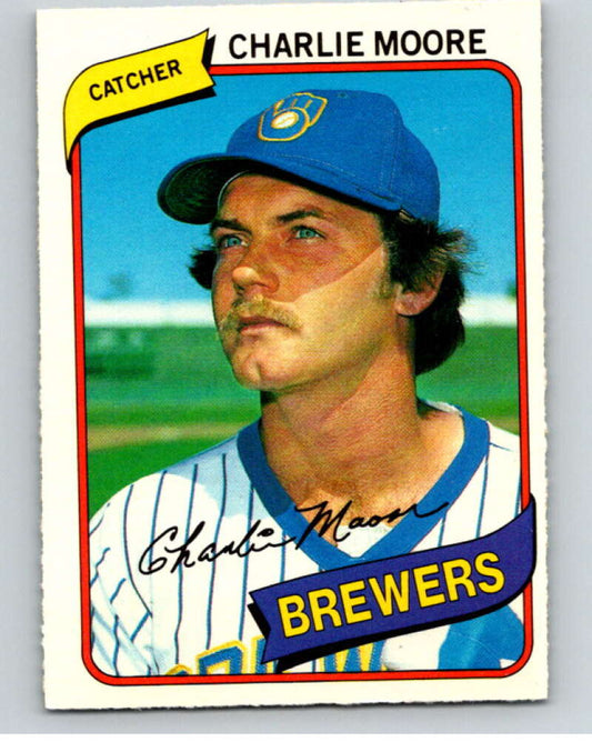 1980 O-Pee-Chee #302 Charlie Moore  Milwaukee Brewers  V79737 Image 1