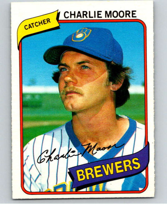 1980 O-Pee-Chee #302 Charlie Moore  Milwaukee Brewers  V79738 Image 1