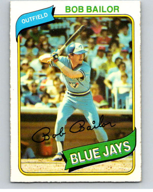 1980 O-Pee-Chee #304 Bob Bailor  Toronto Blue Jays  V79739 Image 1