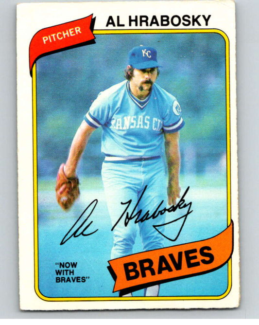 1980 O-Pee-Chee #306 Al Hrabosky  Atlanta Braves/Kansas City Royals  V79747 Image 1