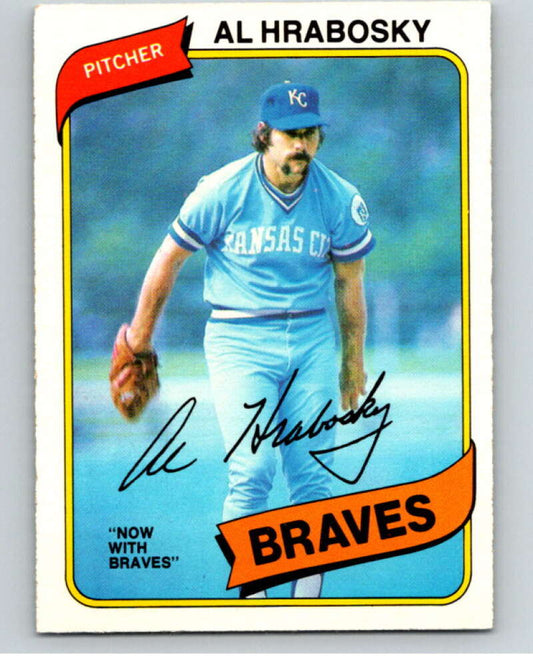 1980 O-Pee-Chee #306 Al Hrabosky  Atlanta Braves/Kansas City Royals  V79748 Image 1