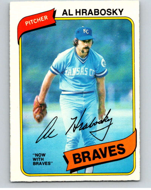 1980 O-Pee-Chee #306 Al Hrabosky  Atlanta Braves/Kansas City Royals  V79749 Image 1