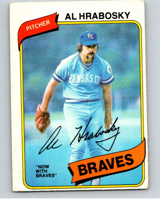 1980 O-Pee-Chee #306 Al Hrabosky  Atlanta Braves/Kansas City Royals  V79751 Image 1