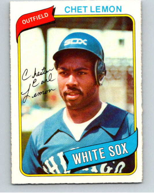 1980 O-Pee-Chee #309 Chet Lemon  Chicago White Sox  V79758 Image 1