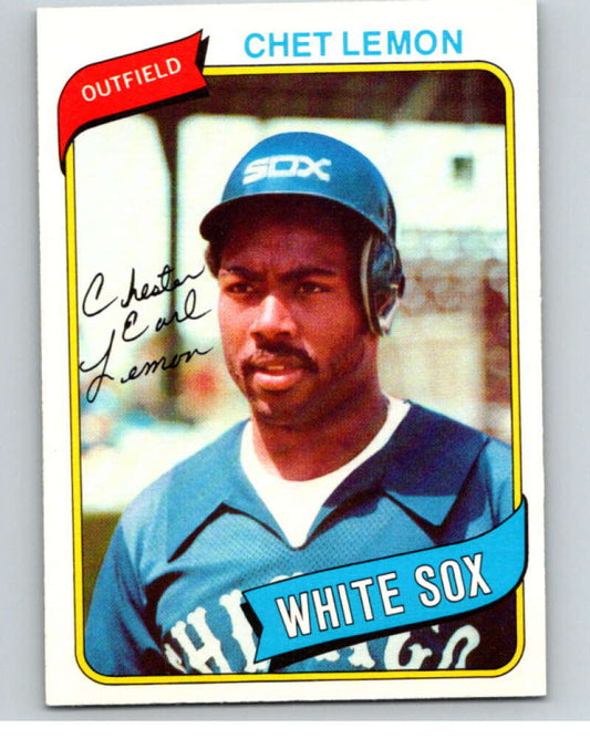 1980 O-Pee-Chee #309 Chet Lemon  Chicago White Sox  V79759 Image 1