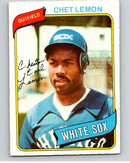 1980 O-Pee-Chee #309 Chet Lemon  Chicago White Sox  V79760 Image 1