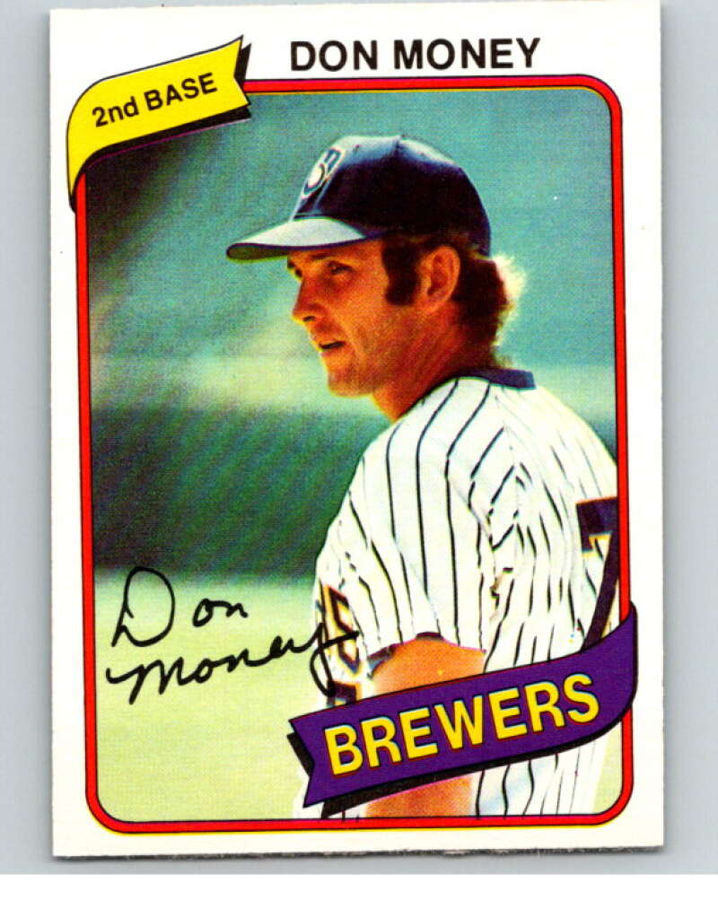 1980 O-Pee-Chee #313 Don Money  Milwaukee Brewers  V79767 Image 1