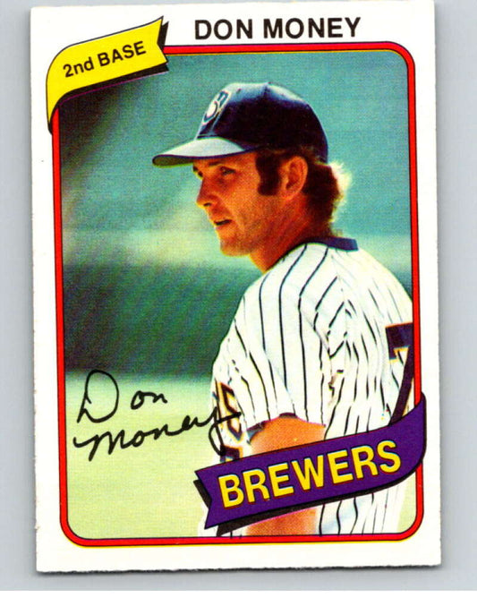 1980 O-Pee-Chee #313 Don Money  Milwaukee Brewers  V79768 Image 1