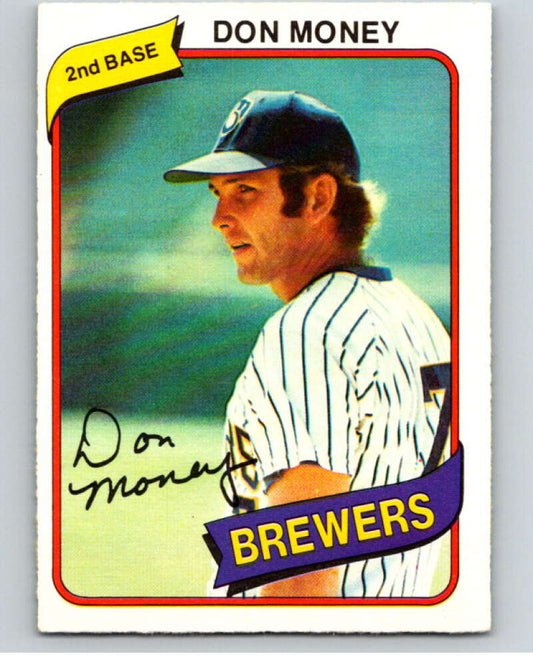 1980 O-Pee-Chee #313 Don Money  Milwaukee Brewers  V79769 Image 1
