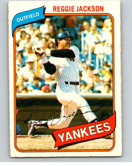 1980 O-Pee-Chee #314 Reggie Jackson  New York Yankees  V79773 Image 1