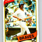 1980 O-Pee-Chee #328 Chris Chambliss Braves/New York Yankees  V79812 Image 1