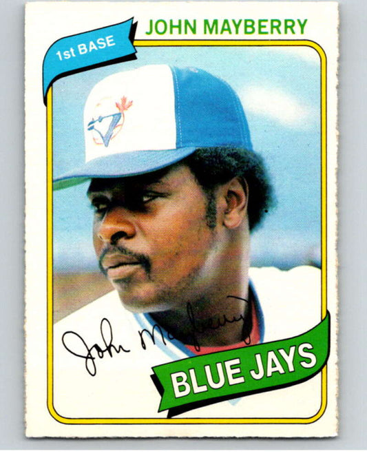 1980 O-Pee-Chee #338 John Mayberry  Toronto Blue Jays  V79839 Image 1