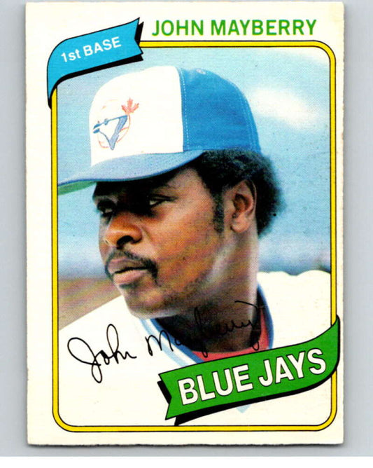 1980 O-Pee-Chee #338 John Mayberry  Toronto Blue Jays  V79841 Image 1