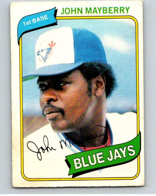 1980 O-Pee-Chee #338 John Mayberry  Toronto Blue Jays  V79842 Image 1