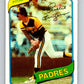 1980 O-Pee-Chee #343 Rollie Fingers  San Diego Padres  V79852 Image 1