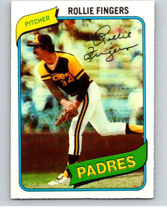 1980 O-Pee-Chee #343 Rollie Fingers  San Diego Padres  V79852 Image 1