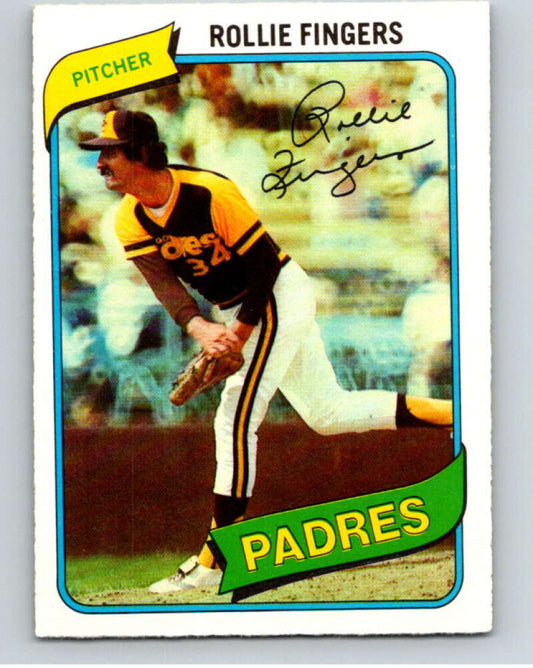 1980 O-Pee-Chee #343 Rollie Fingers  San Diego Padres  V79853 Image 1