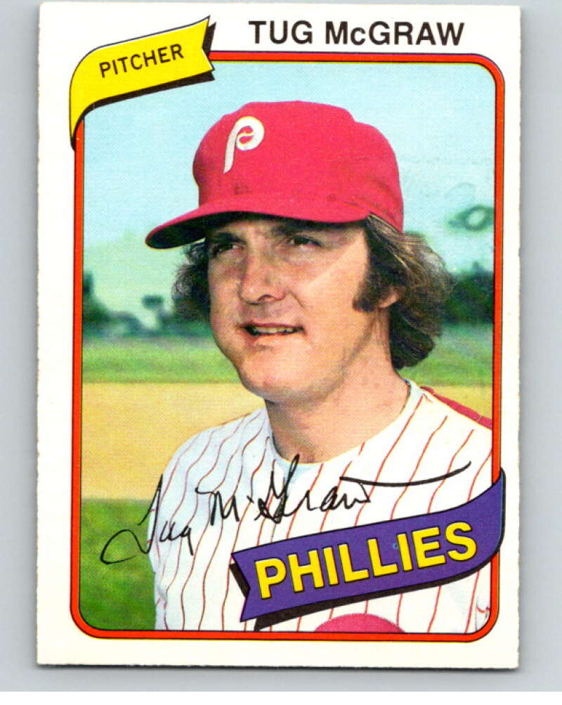 1980 O-Pee-Chee #346 Tug McGraw  Philadelphia Phillies  V79860 Image 1