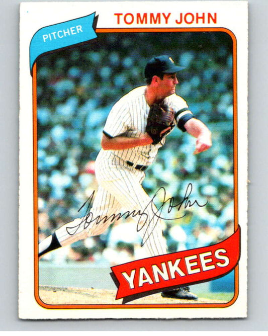 1980 O-Pee-Chee #348 Tommy John  New York Yankees  V79866 Image 1