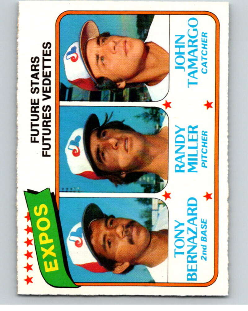 1980 O-Pee-Chee #351 Bernazard/Miller/Tamargo Expos Prospects  V79878 Image 1