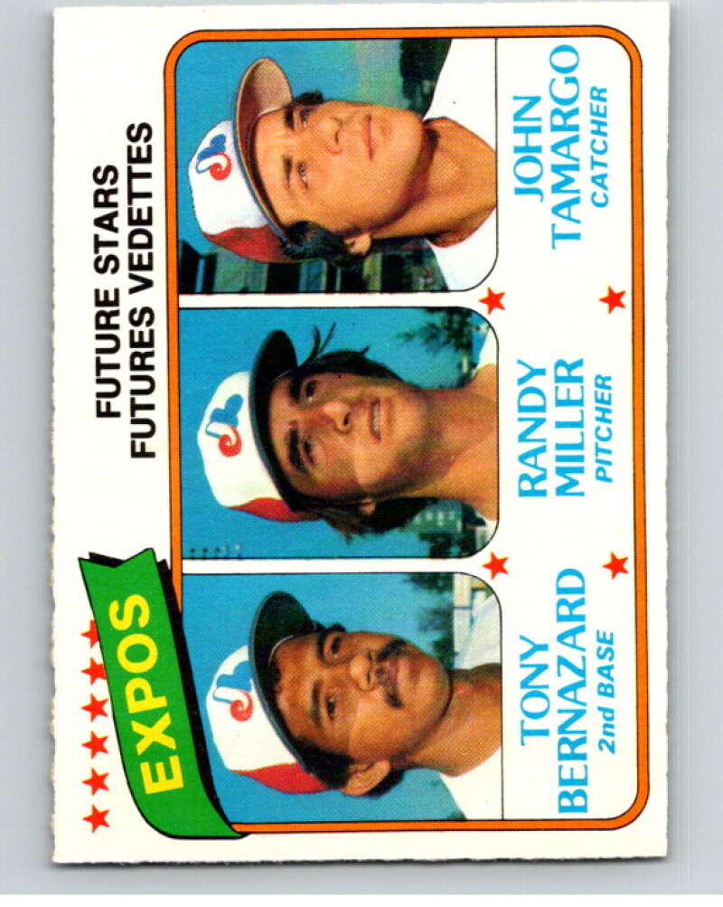 1980 O-Pee-Chee #351 Bernazard/Miller/Tamargo Expos Prospects  V79882 Image 1