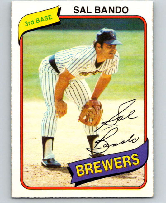 1980 O-Pee-Chee #363 Sal Bando  Milwaukee Brewers  V79910 Image 1