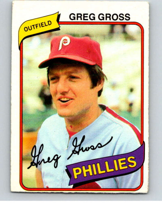 1980 O-Pee-Chee #364 Greg Gross  Philadelphia Phillies  V79912 Image 1