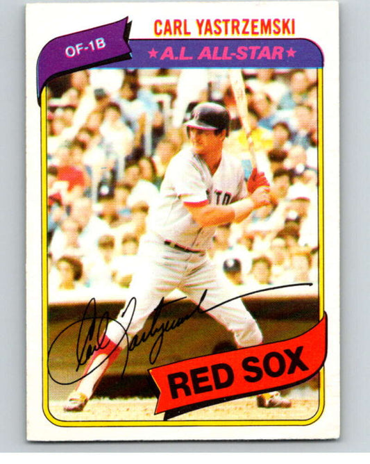 1980 O-Pee-Chee #365 Carl Yastrzemski  Boston Red Sox  V79913 Image 1