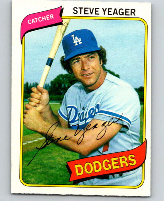 1980 O-Pee-Chee #371 Steve Yeager  Los Angeles Dodgers  V79930 Image 1
