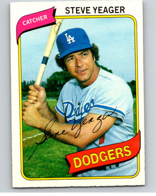 1980 O-Pee-Chee #371 Steve Yeager  Los Angeles Dodgers  V79931 Image 1