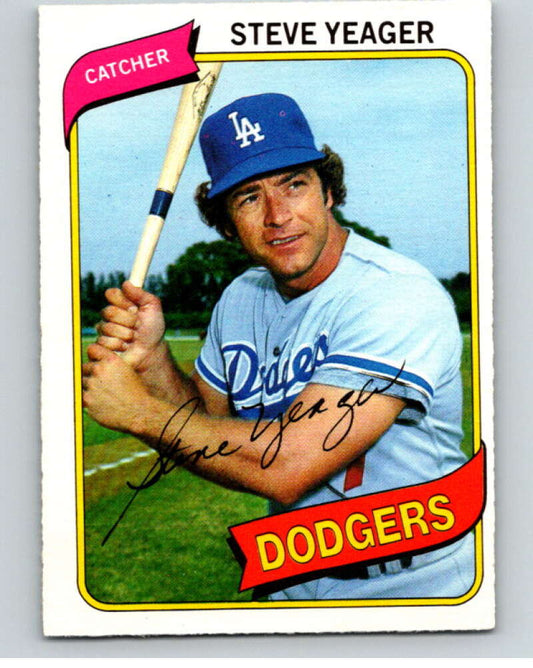 1980 O-Pee-Chee #371 Steve Yeager  Los Angeles Dodgers  V79932 Image 1