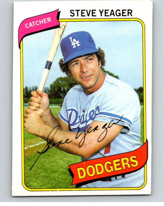 1980 O-Pee-Chee #371 Steve Yeager  Los Angeles Dodgers  V79933 Image 1
