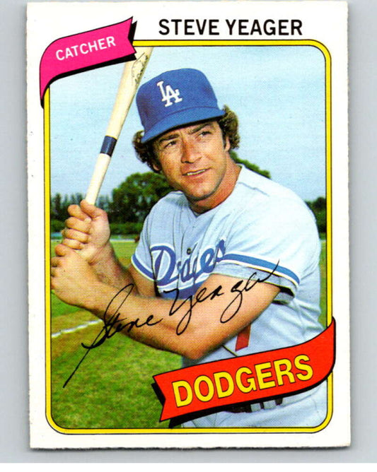 1980 O-Pee-Chee #371 Steve Yeager  Los Angeles Dodgers  V79934 Image 1