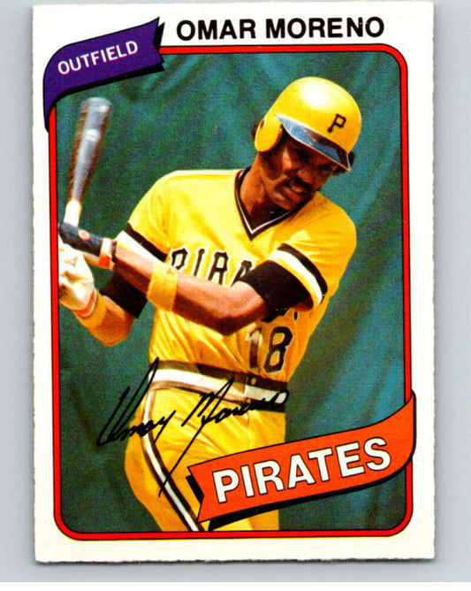 1980 O-Pee-Chee #372 Omar Moreno  Pittsburgh Pirates  V79935 Image 1