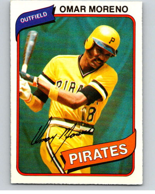 1980 O-Pee-Chee #372 Omar Moreno  Pittsburgh Pirates  V79936 Image 1
