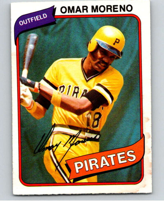 1980 O-Pee-Chee #372 Omar Moreno  Pittsburgh Pirates  V79937 Image 1