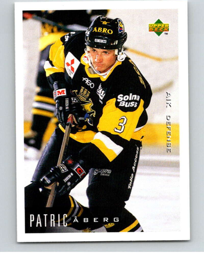 1995-96 Swedish Upper Deck #8 Patric Aberg V80013 Image 1