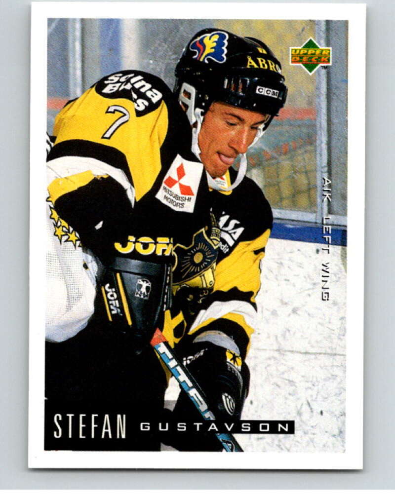 1995-96 Swedish Upper Deck #9 Stefan Gustavson V80015 Image 1