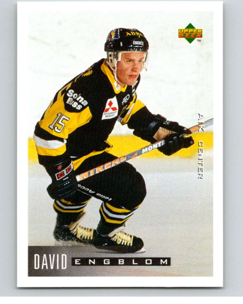 1995-96 Swedish Upper Deck #11 David Engblom V80017 – Hockey Card World Inc