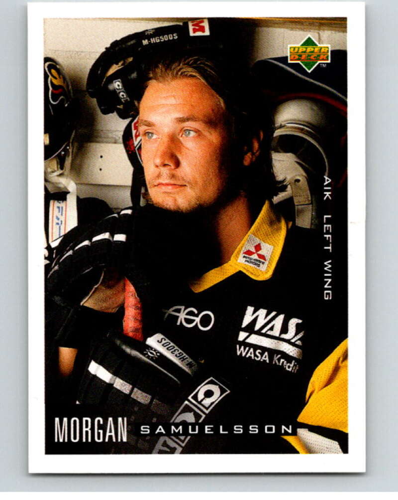 1995-96 Swedish Upper Deck #18 Morgan Samuelsson V80030 Image 1