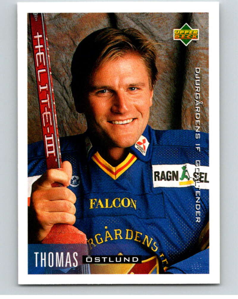 1995-96 Swedish Upper Deck #37 Thomas Ostlund V80060 Image 1
