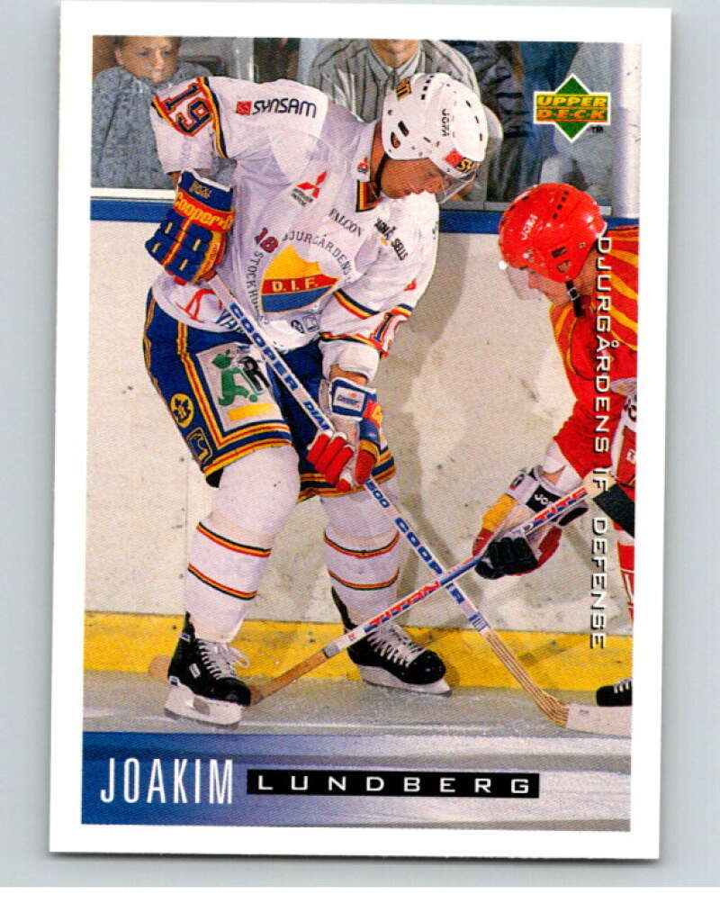 1995-96 Swedish Upper Deck #41 Joakim Lundberg V80066 Image 1