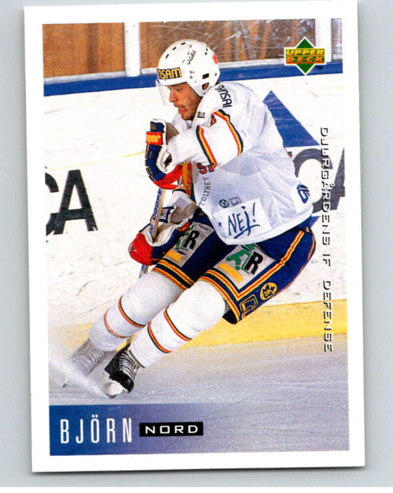 1995-96 Swedish Upper Deck #42 Bjorn Nord V80070 Image 1