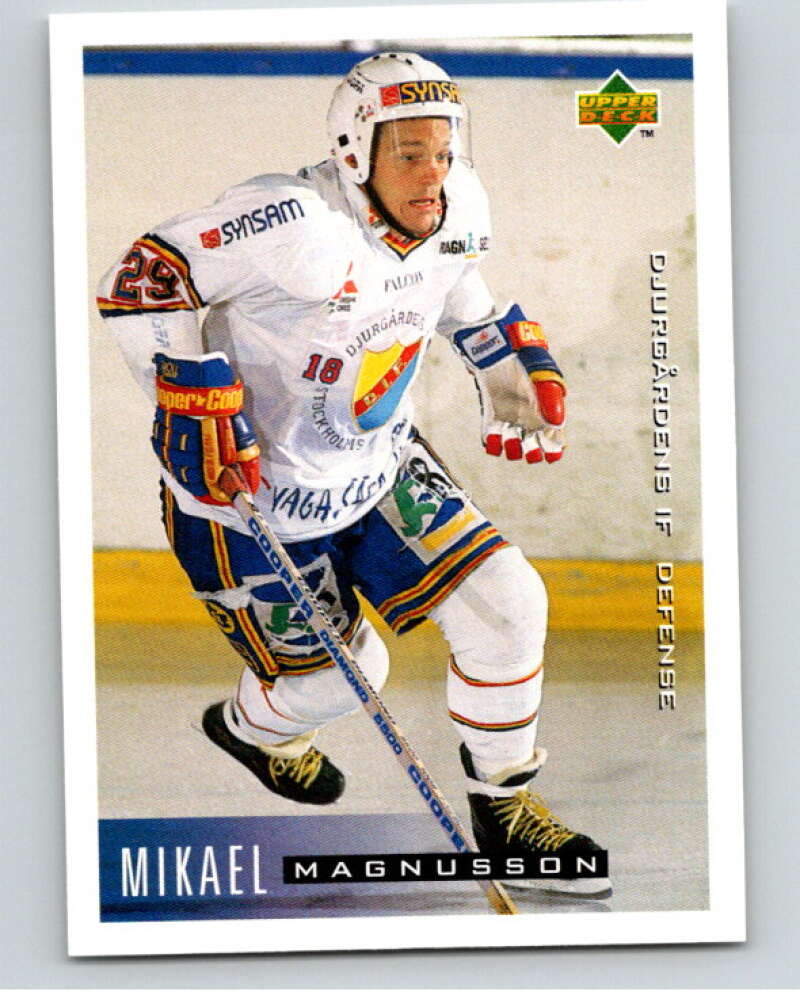 1995-96 Swedish Upper Deck #43 Mikael Magnusson V80073 Image 1