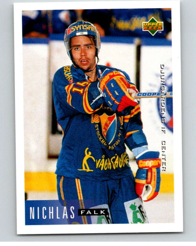 1995-96 Swedish Upper Deck #48 Niklas Falk V80079 Image 1
