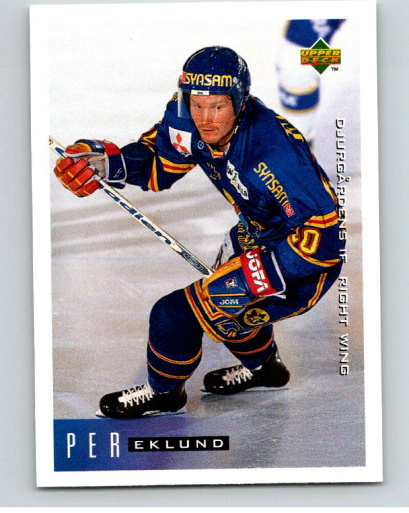 1995-96 Swedish Upper Deck #50 Per Eklund V80083 Image 1