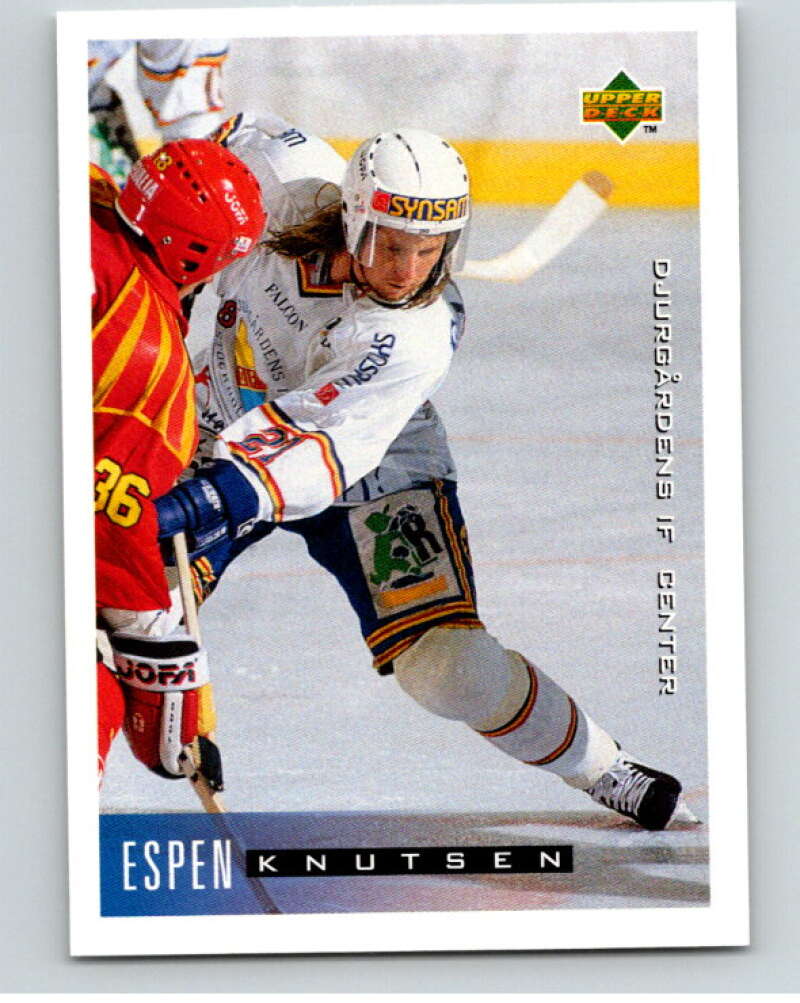 1995-96 Swedish Upper Deck #51 Espen Knutsen V80085 Image 1